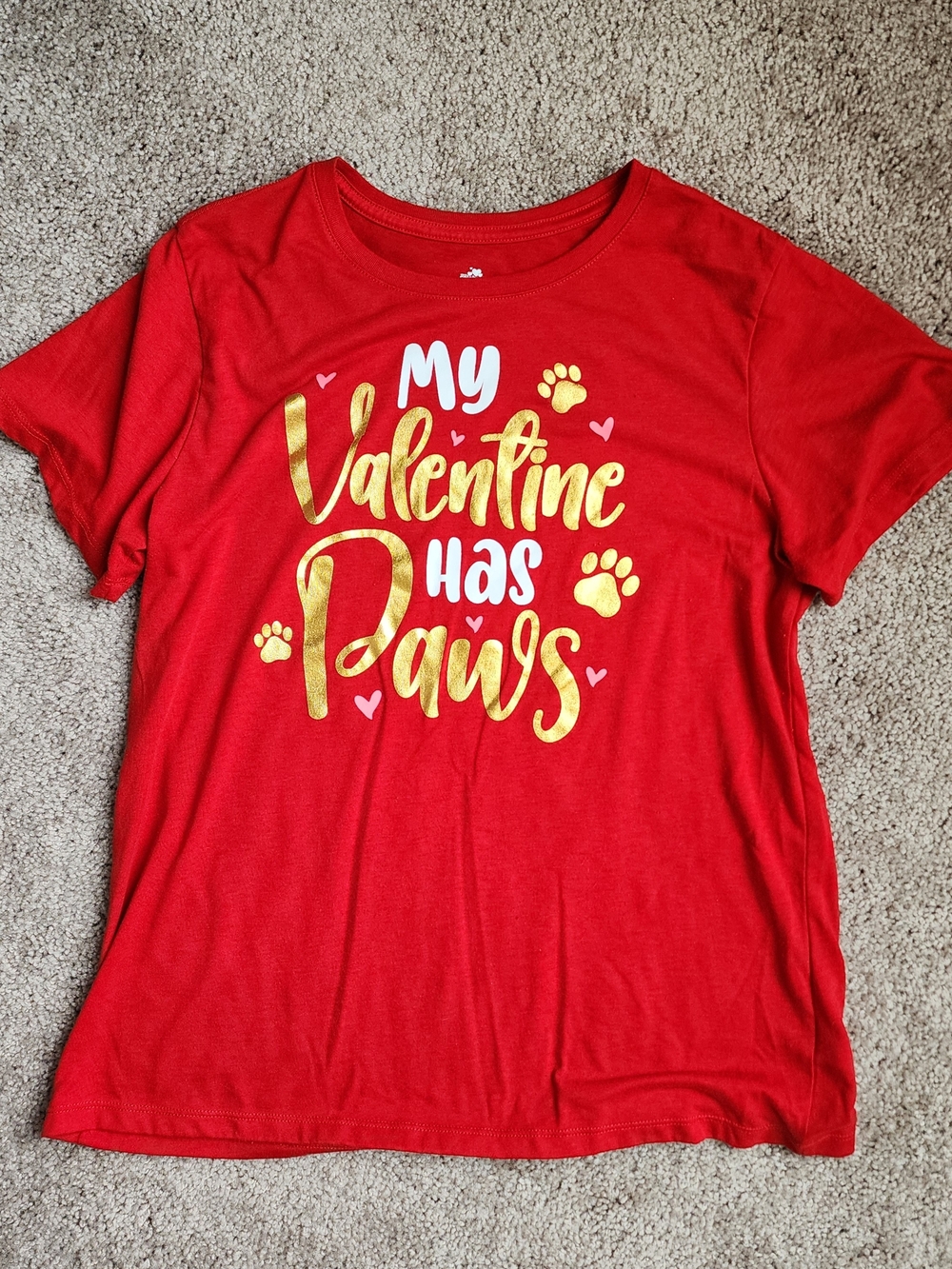 'My Valentine Has Paws' Graphic Tee